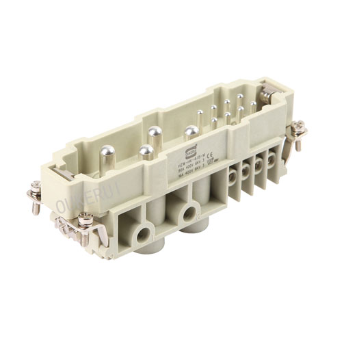 Inserção macho do conector de trabalho pesado de 4/8 pinos 400V