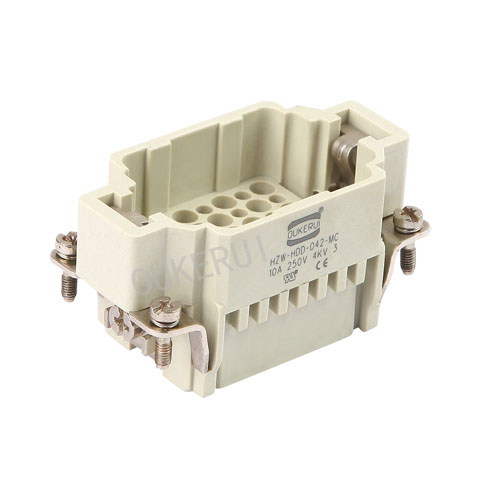 DD 42 250V 10A Inserção macho do conector de serviço pesado